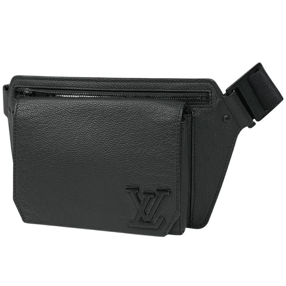 Louis Vuitton Takeoff Sling LV Aerogram Shoulder Bag Body Leather Noir Black
